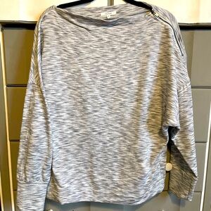 Like new! Soft material, heather gray.